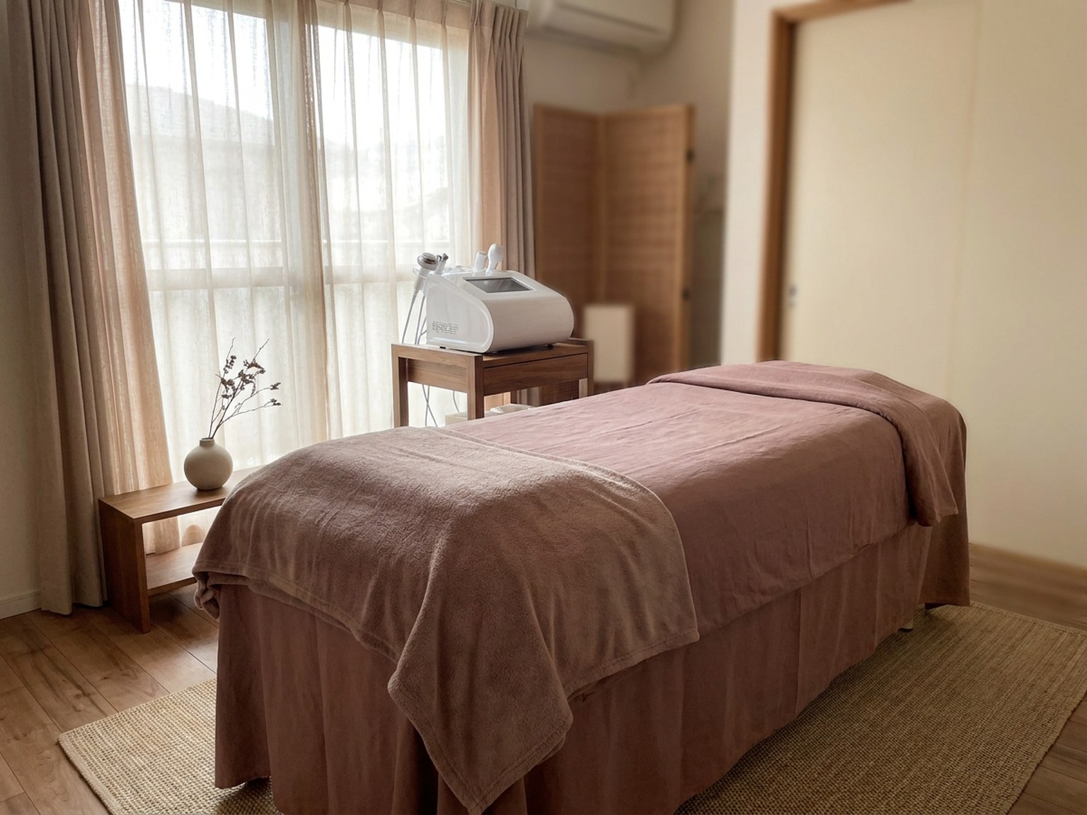 施術ベッドを置いた部屋のイメージ（仮の写真）